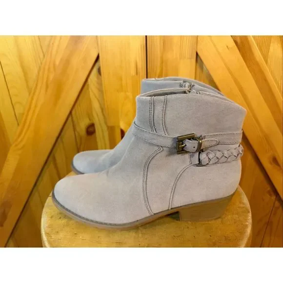 Baretraps Masey ankle booties suede Size 8.5M braided - Picture 3 of 7
